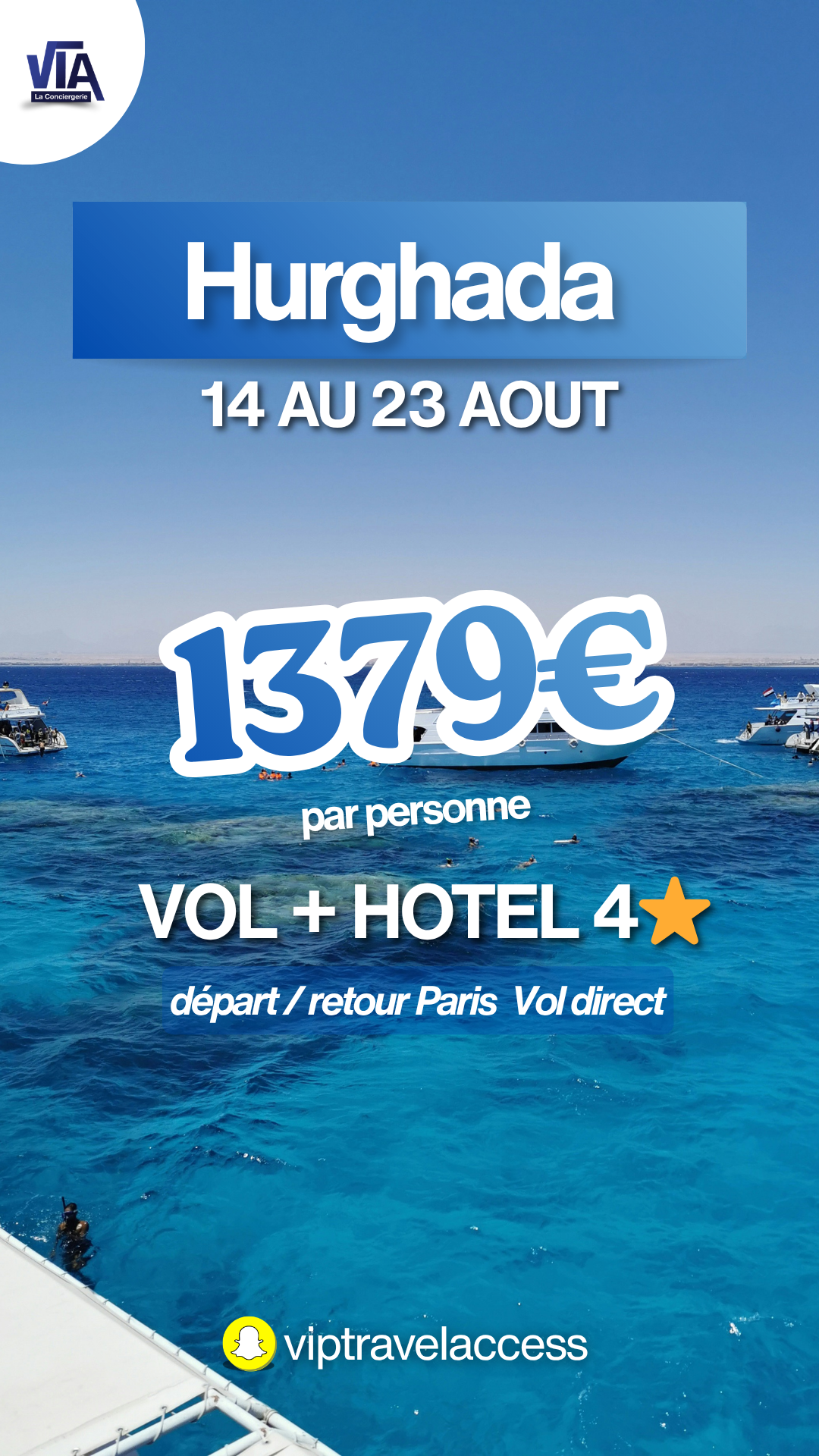 Flyer de l'offre VIP Travel Access pour Hurghada