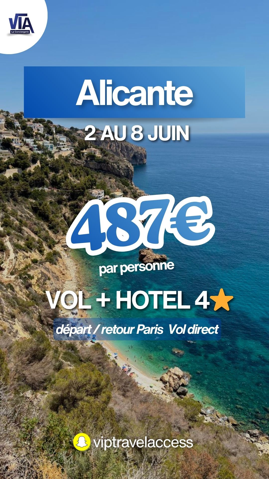Flyer de l'offre VIP Travel Access pour Alicante